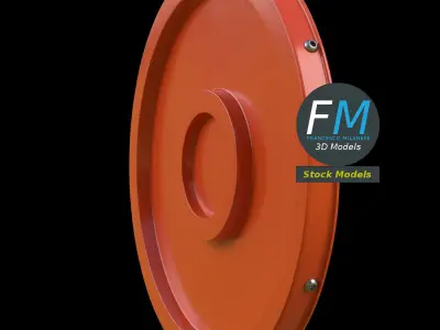 Blind spot traffic mirror 1 3D model