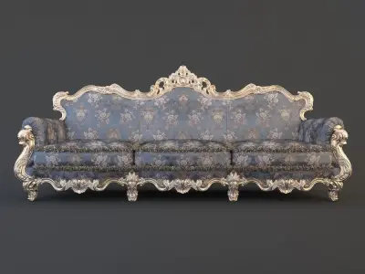 Baroque sofa 3D model