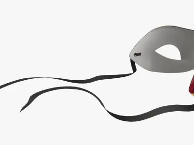 Carnival Venetian Mask 03 3D model