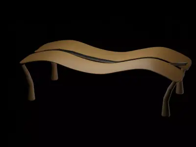 Wooden Table Free 3D model