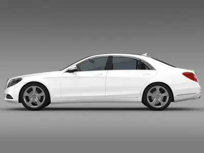 Mercedes Benz S 400 Lang Hybrid V222 2016 3D model