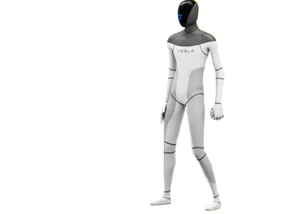TESLA ROBOT  Rigged for Unreal Engine - Unity - MIXAMO  3D model