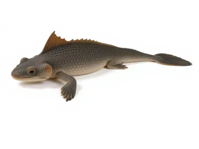 Prehistoric Lizard Model Pack with Textured Skin Low-poly 3D model