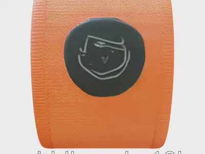 Compression Arm Band with Magnetic Buckle Low-poly 3D model