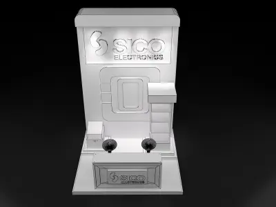  Booth Exhibition Stand a303bc 3D model