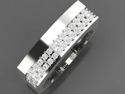 An engagement ring 3dmodel 3dprint Free 3D print model