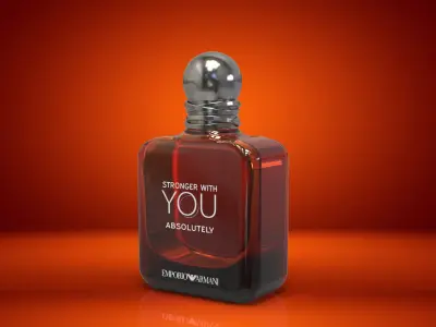 Strong with YOU by Emporio Armani 3d bottle  3D print model