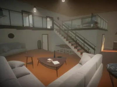 Modern home - Props Pack Low-poly 3D model