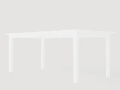 Hartford Dining Table 180 Cm Low-poly 3D model