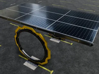 Modern Solar Carport-TEZCAN-Type-3 3D model