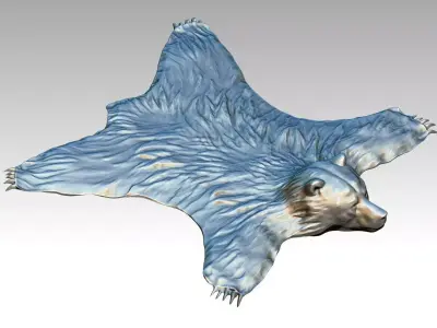 Bear carpet 3D print model
