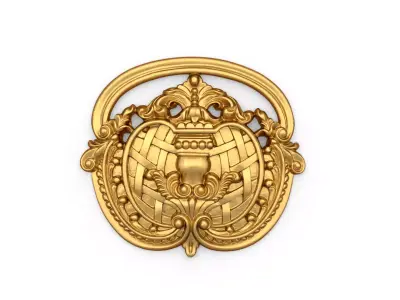 Classic decor ornament carved 16  3D model