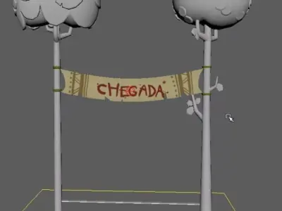 Finish line 3D model