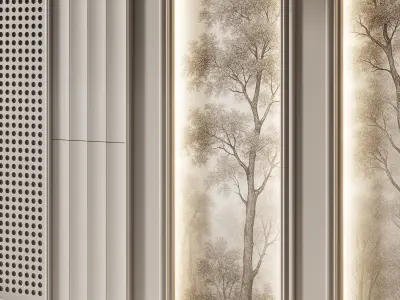 Decorative V61 Wall Panels 3D model