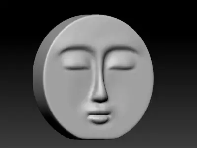Decorative Face Candle 3D print model