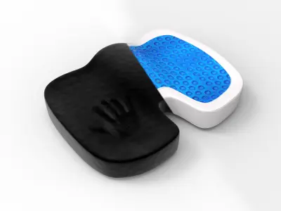 3D Gel Cushion  Seat Low-poly 3D model