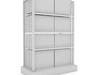 cleaning product market stand 04 Low-poly 3D model