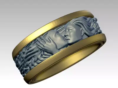 Love ring 3D print model