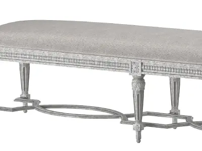 eloquence queen constance bench 3D model