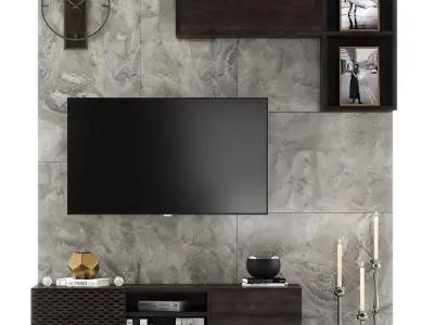 Living room set 03 3D model