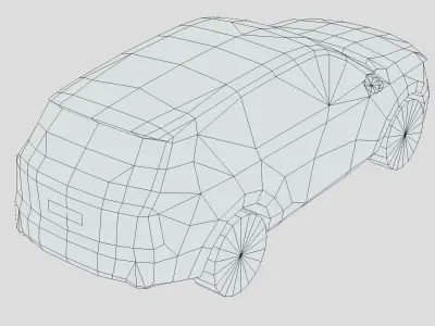 Kia Telluride 2023 Low-poly 3D model