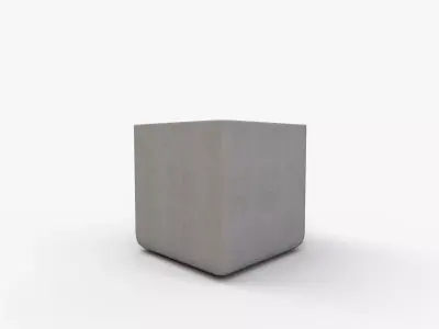 Square Large Planter 3D model