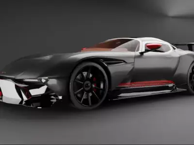 Aston Martin Vulcan 2022 Low-poly 3D model