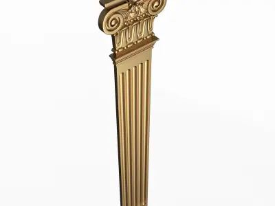 Collection of Columns 02 Low-poly 3D model