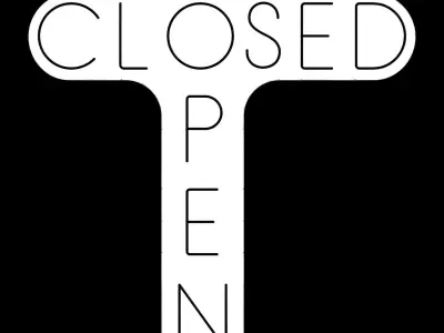 Closed Open Neon Sign 3D model