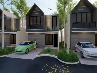 desain rumah minimais 3D model