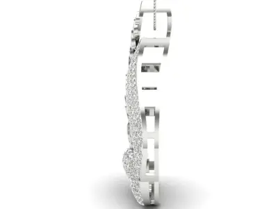 luxury diamond pendant for women  3D print model
