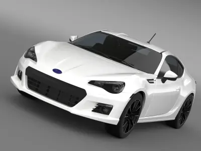 Subaru BRZ R ZC6 2012 3D model