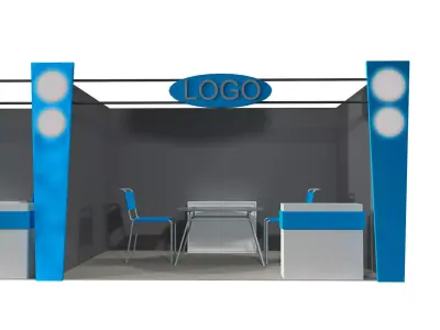Booth Exhibition Stand a406c 3D model