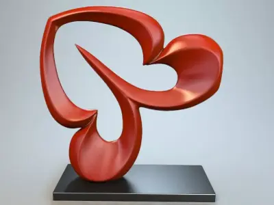 Abstract Figure m031 P 3D print model