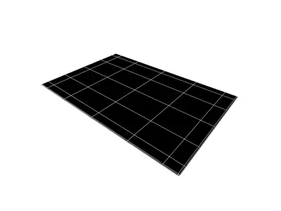 Cartoon Carpet v2 001 Low-poly 3D model