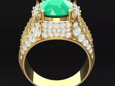 Luxury Men Rings Designs 5MR048 3D print model