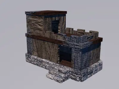 Medieval House Ruine 3D model