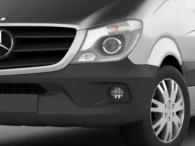  Mercedes Sprinter 2013 minibus 3D model