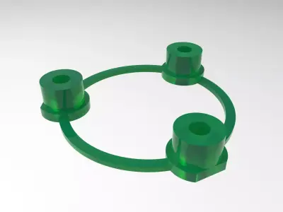 Jeep Yj Steering Wheel Horn Button Bushing Pad Mounting 3D print model