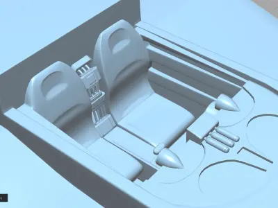 Animated Series Batmobile Free 3D print model