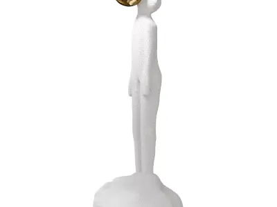 Floor Statue Man Above the Cloud 3D model
