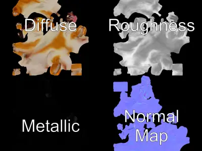 Sitting Dog Model Pack for Animation and Games Low-poly 3D model