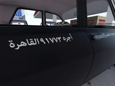 renault 12 Taxi cairo lumion 8 3D model