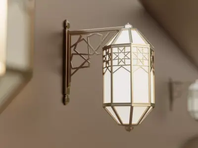 Islamic Pattern Wall Lamp  3D model