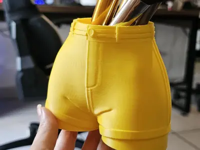 Womens Shorts Flower Pot  -Stylish STL for 3D Printing 3D print model