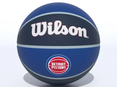 Wilson Detroit Pistons Basketball 3D model