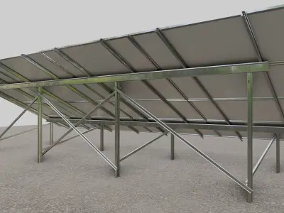 Solar Panel Steel Construction Type 9 3D model