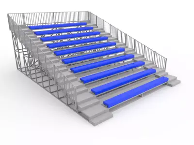 Bleachers 60 3D model