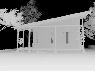 House on stilts 3D model