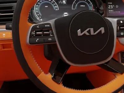 2022 KIA Mohave HQ Interior Low-poly 3D model